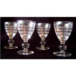 Set of (4) Antique Wine Goblets #1814355