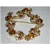 Image 1 : Brooch, Citrine, Smoky Quartz and White Garnet #1814403