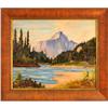 Image 1 : "Azure Mountain" by B. Brain - landscape oil #1822015