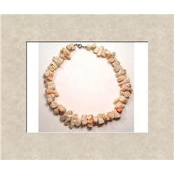 Bizarre CHUNKY Angelskin CORAL thick necklace #1822405