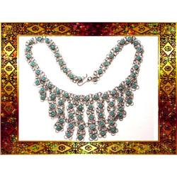 Vintage PRETTY DECO fancy cleopatra necklace #1822424