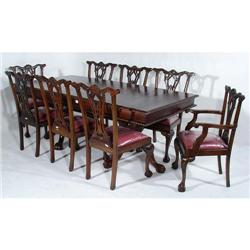 8 FABULOUS VICTORIAN ORNATE CHIPPENDALE CHAIRS #1822762