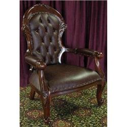 ANTIQUE GRANDFATHER CLUB ACCENT PARLOR CHAIR #1822768