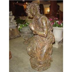 Antique French Cast Iron Statue #1822865