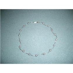 BLACK PEARL NECKLACE 14k WG #1822882