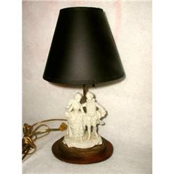 Porcelain Brass Lamp Figurine C.1910 #1834300