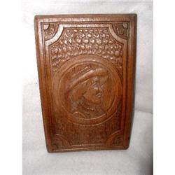 Brittany Carved Plaque C.1700's Hand Carved #1834306