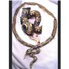 Image 1 : TREMBLER Rhinestone SNAKE  NECKLACE #1834993