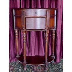 ANTIQUE VICTORIAN HALL SOFA PARLOR ACCENT TABLE#1835186