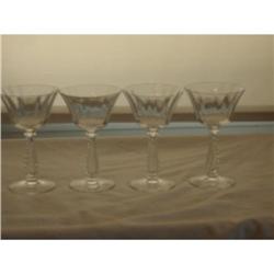 SILVER FLUTES GOBLETS BY FOSTORIA #1835285