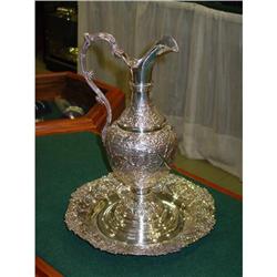 STERLING SILVER 925 EWER & DISH #1845076