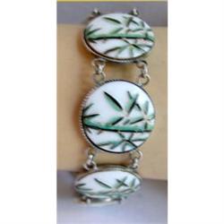 Toshikane Bamboo Design Bracelet - Sterling #1845090