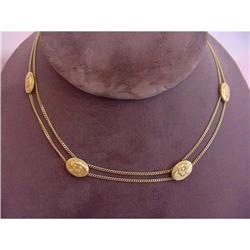 Art Nouveau Gold Panther Necklace #1845100