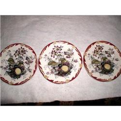 English Ironstone Plates Signed Mid 19th #1845144