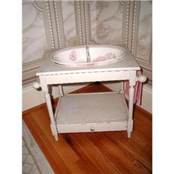 Longchamp Porcelain Foot Bath With Stand #1845145