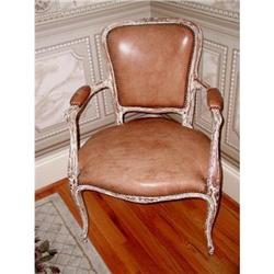 Leather Chair Louis XV 19th Century #1845159