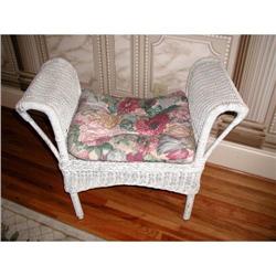 Victorian Wicker  Chair Bench C.1890-1900 #1845199