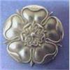 Image 1 : Tudor Rose Sterling Pin Brooch #1845261