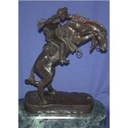 Bronze "Bronco Buster" by Frederick Remington #1845324