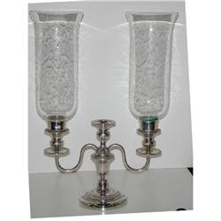 Pair of silverplated candle opera #1845345