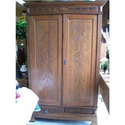 WALNUT ARMOIRE UNBELIEVABLE MOLDING #1845368