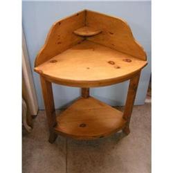 SMALL PINE CORNER CABINET         #1845385