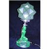 Image 1 : Rotterdam Lady on Rocks Uranium Glass Lamp with#1845392