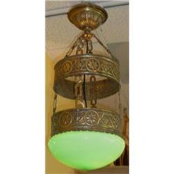 Unusual Antique Chandelier Ceiling Fixture #1845420