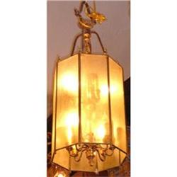 Bronze Lantern Chandelier Ceiling Fixture #1845422