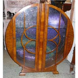Art Deco Rosewood Cabinet Cupboard Vitrine #1845424