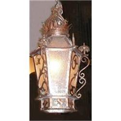 Copper Lantern Fixture Chandelier #1845426