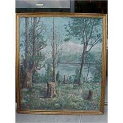 LANDSCAPE OIL PAINTING ART  #1845442