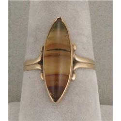 Banded agate ring #1845471