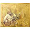 ORIG OIL PAINTING YOUNG LADY W GUITAR IN A #1845519
