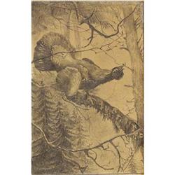 Russian School, Drawing of a Wild Turkey, c1900#1845548