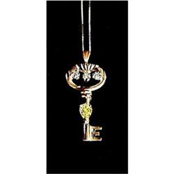 CANARY YELLOW DIAMOND  Pear Cut. *  Anniversary#1845585