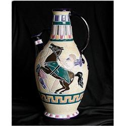 CZECH  *  Amphora. Crete,  Rearing Horse #1845593