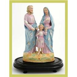 Antique French Religious Sculpture Hand-Painted#1845602