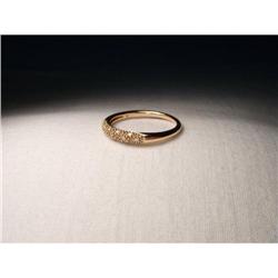 Estate 14K Pink Rose Gold Diamond Band Ring  #1845654