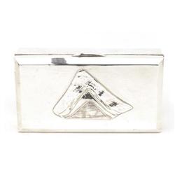 Old Japanese Sterling Silver & Wood Mt. Fuji #1845692