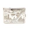 Image 1 : Old Chinese Export Silver Cigarette Case w Ship#1845698