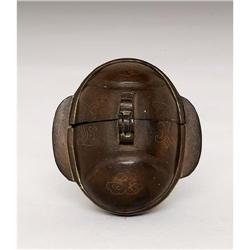 19C Chinese Bronze Silver Candle Holder Stick #1845728