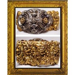 Vintage Victorian Repousse Layered Bracelet #1845753