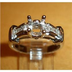 14K WG Diamond Engagement Ring Setting #1845779