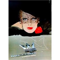Original Maserati poster by Gruau, 1997, A on #1845817