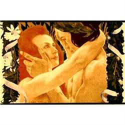 Original French Lithograph, Adam and Eve #1845835