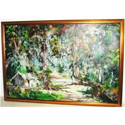 Africa Congo Painting Village in the Spring #1845891