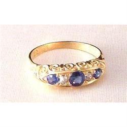 Antique Sapphire and Diamond Ring #1845973