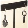 Image 1 : Pair of Antique Whitby Jet Padlock Earrings #1845981