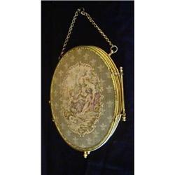 Antique 3-Section Hinged Beveled Mirror #1845990